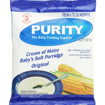 purity rice cereal 4 months