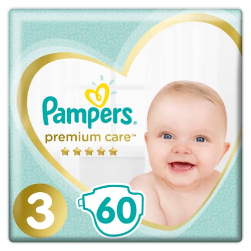 Pampers Premium Care Pack Size 3 (6-10kg) 60 Diapers