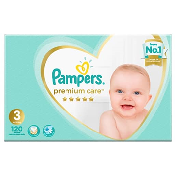 Pampers Premium size 3 Box (120 Diapers ) 6-10 Kgs