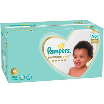 Pampers Premium size 4 Box (104 Nappies) 9-14 kgs