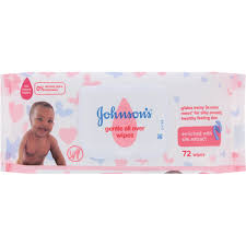 Johnsons’s Gentle all over Baby Wipes single pack