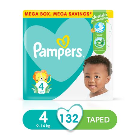 Pampers Active Dry Mega Box Size 4 (9-14kg) 132 Diapers