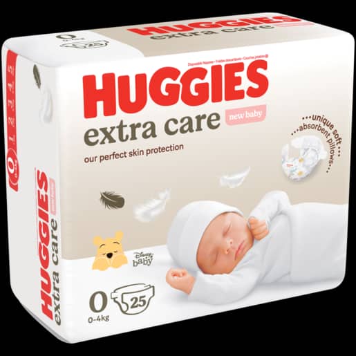 Huggies Extra Care Newborn Size 0 (upto 4kg) 25 Diapers