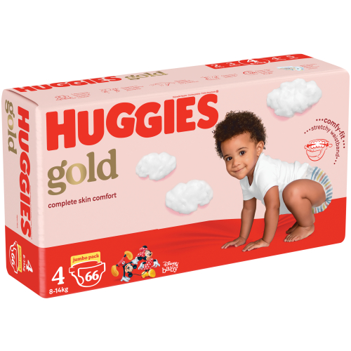 Huggies Gold Size 4 (8-14kg) 66 Diapers