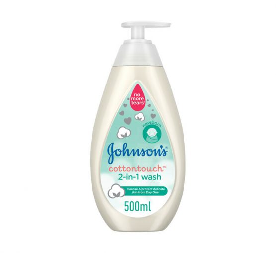 Johnson’s 2-in-1 cotton touch baby wash (500ml)