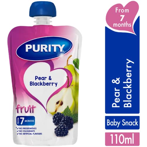 Purity pouch Pear & Blackberry (110ml)